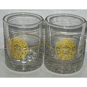 Vintage Olmeca Tequila Shot Glass Lot Of 2 Collectible Barware Man Cave